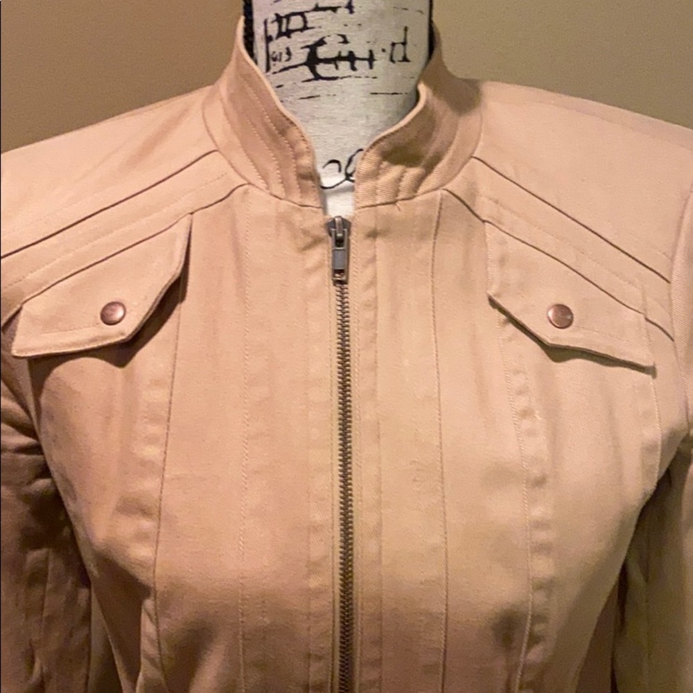Cache tan blazer jacket 4 - Picture 3 of 11